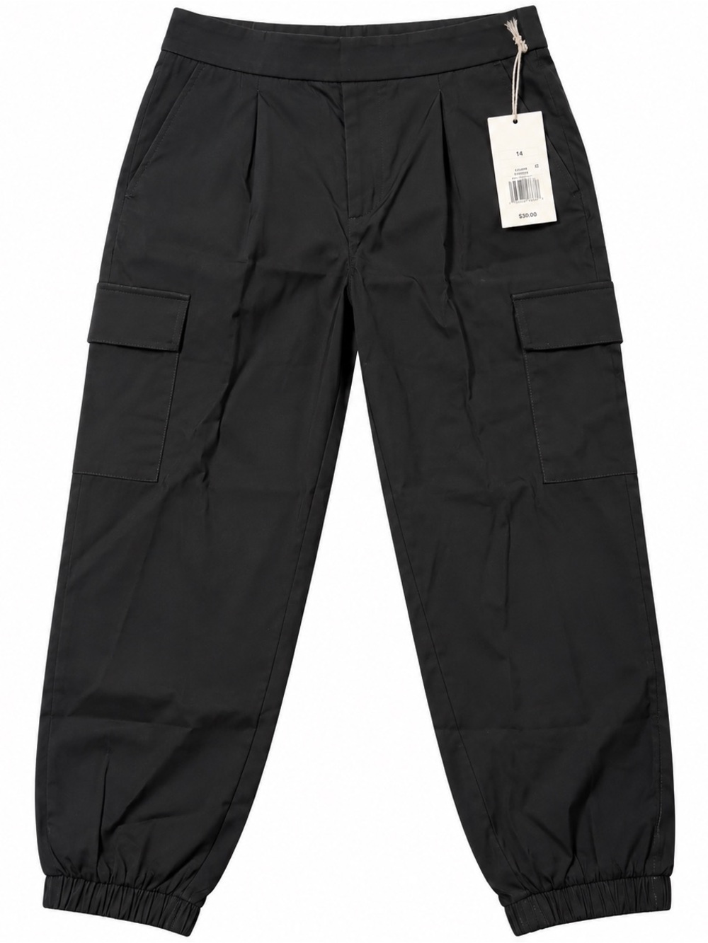 a new day Black Cargo Joggers with Flap Pockets